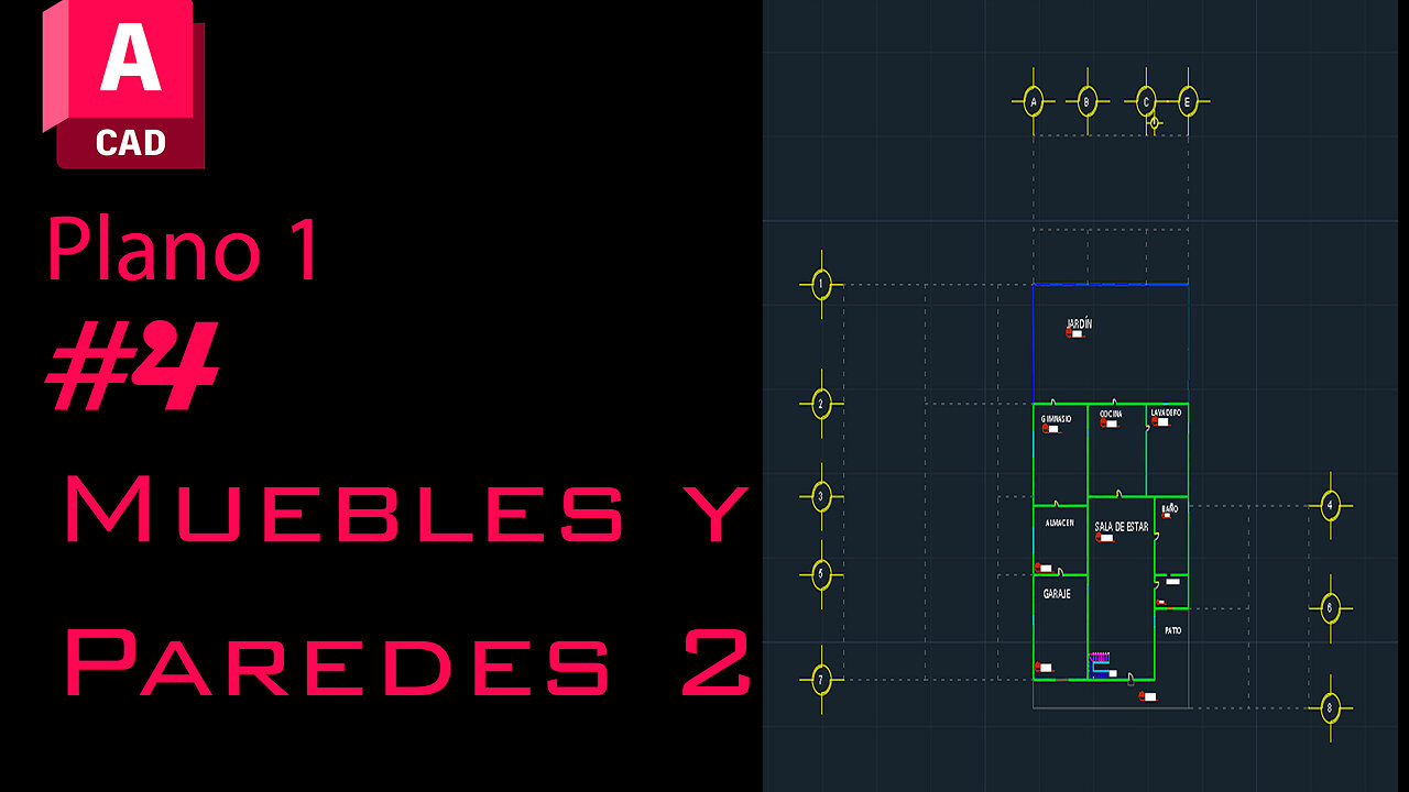 Construccion de casa en AutoCAD (Parte 1.4) #autocad #arquitectura #cad #autocaddrawing