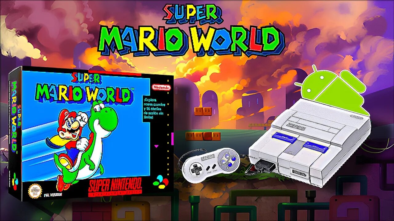 SUPER MARIO WORLD PTBR SUPER NINTENDO ANDROID REVIVENDO A NOSTALGIA