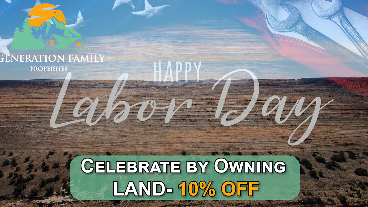 Happy Labor Day! Celebrate by Owning LAND- 10% OFF