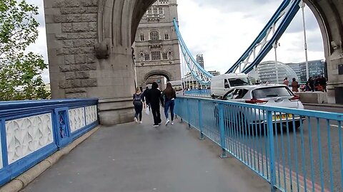 walking the Tower Bridge London 16th May 2023