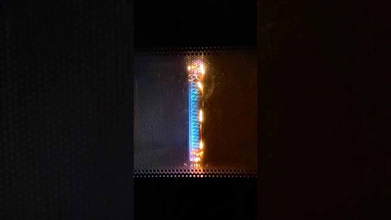 Microwaving a vacuum florescent display