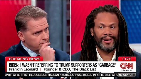 CNN panelist claims Joe Biden simply "stuttered" calling Trump supporters GARBAGE + Scott Jennings