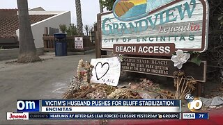 Bluff victim's husband calls for stabilization