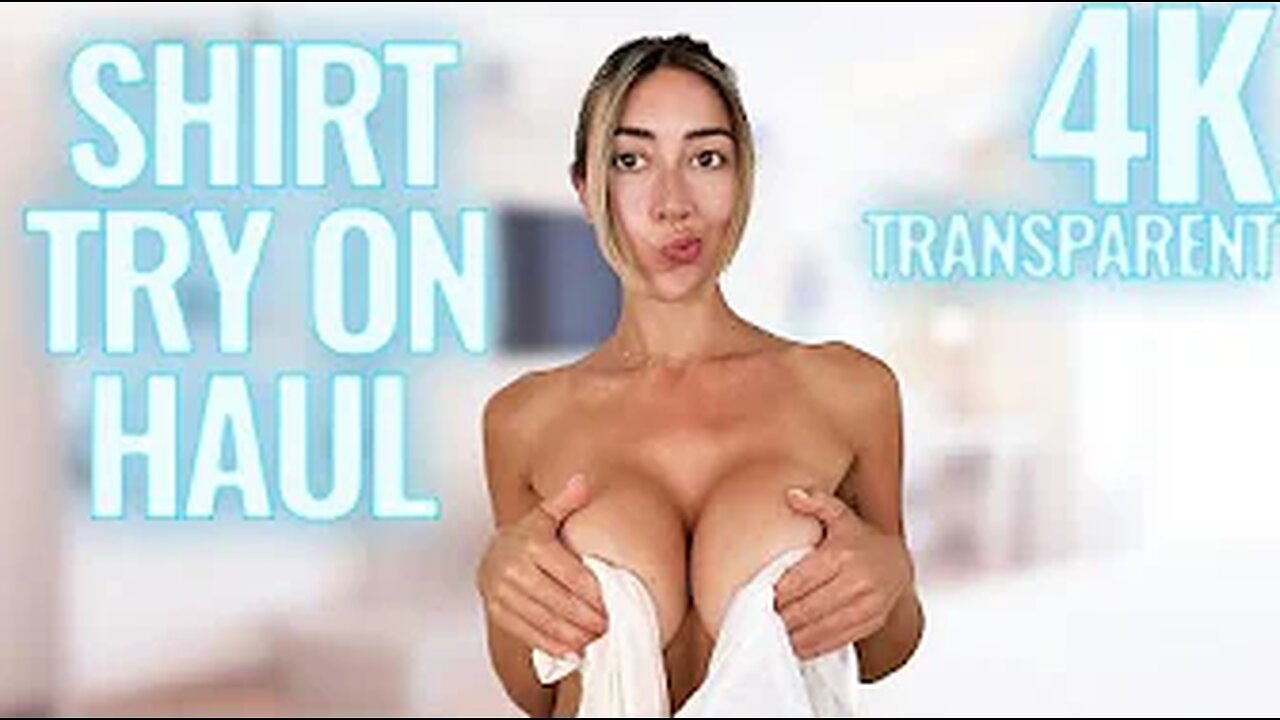 [4K] Transparent Tops Try On Haul | Get Ready With MsBella (2024)