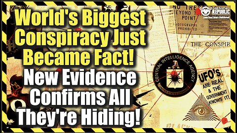 Worlds Biggest Conspiracy Just Became Fact! New Evidence Confirms All They’re Hiding!