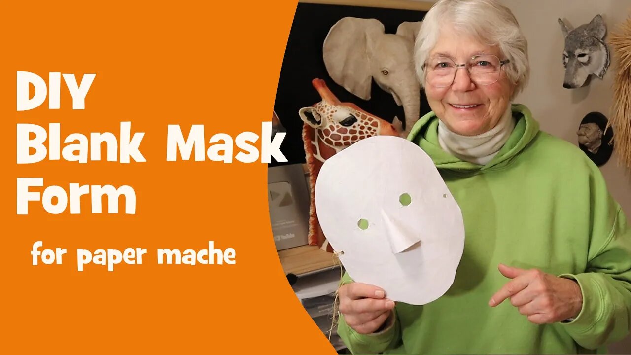 Diy Blank Mask Form For Paper Mache - For a Fast and Easy Custom Mask