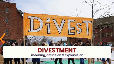 What is DIVESTMENT?