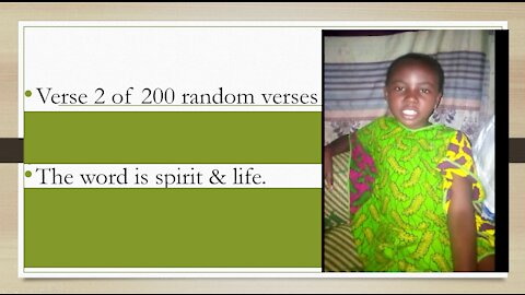 Verse 2 of 200 random verses. What you wear is important.
