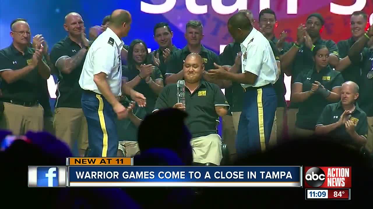 Warrior Games end in Tampa