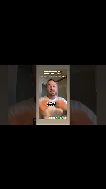 What most SUCCESSFUL PEOPLE wont tell you!