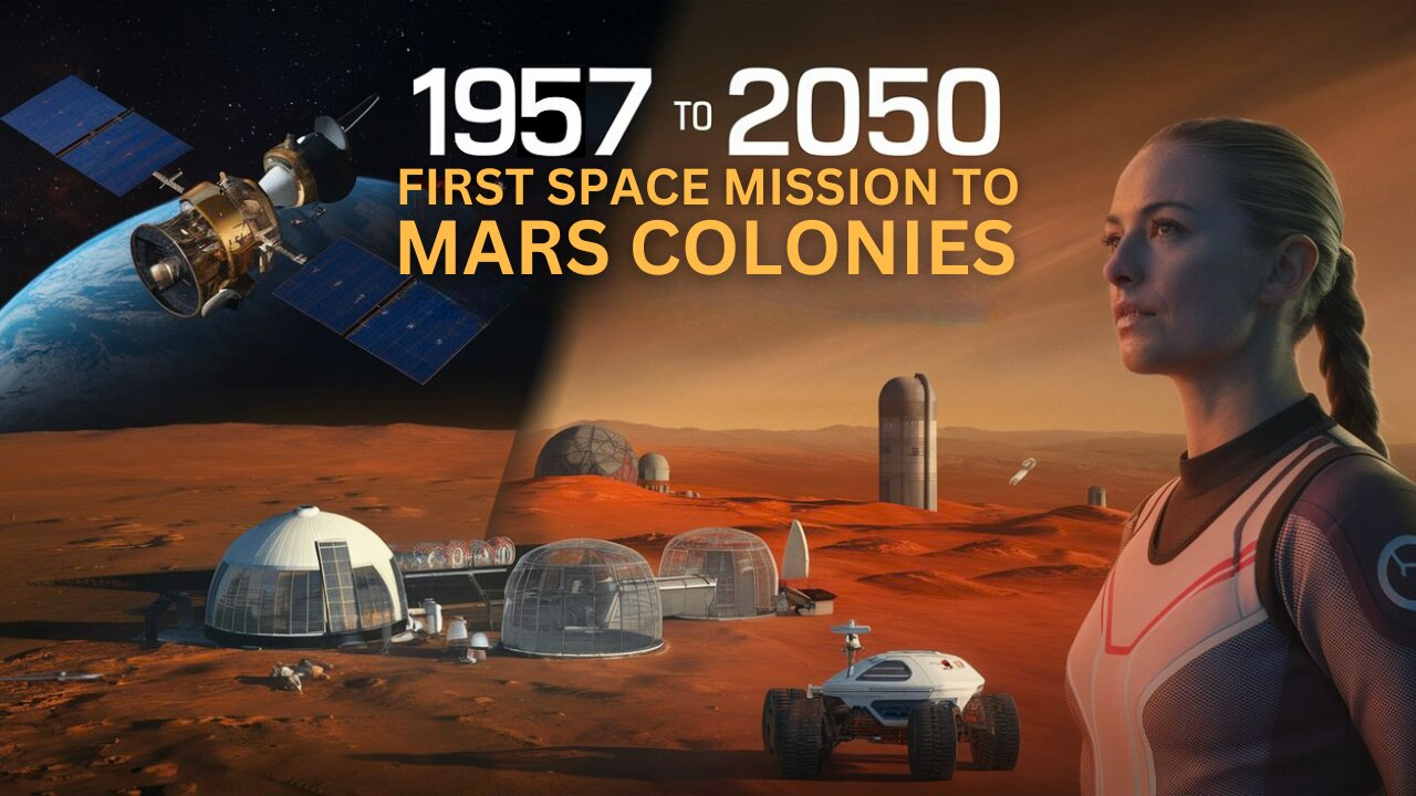 1957 to 2050: From Sputnik to Mars Colonies #space