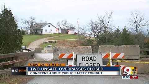 Small Kentucky town cut off by bridge closures
