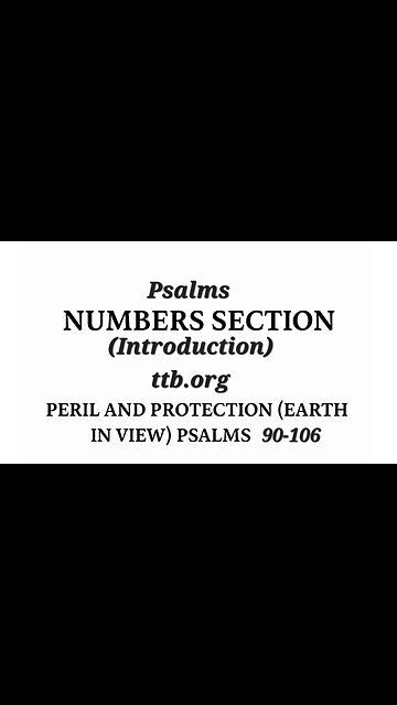Psalms 90-106 (Bible Study) (Introduction)