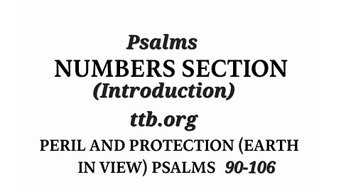 Psalms 90-106 (Bible Study) (Introduction)