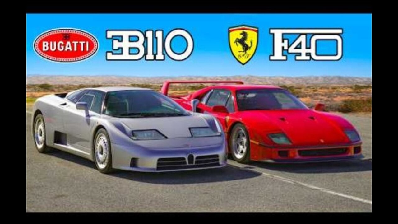 Ferrari F40 v Bugatti EB110 DRAG RACE