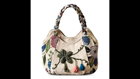 Handmade Casual Elegance Fabric Gout Handbag