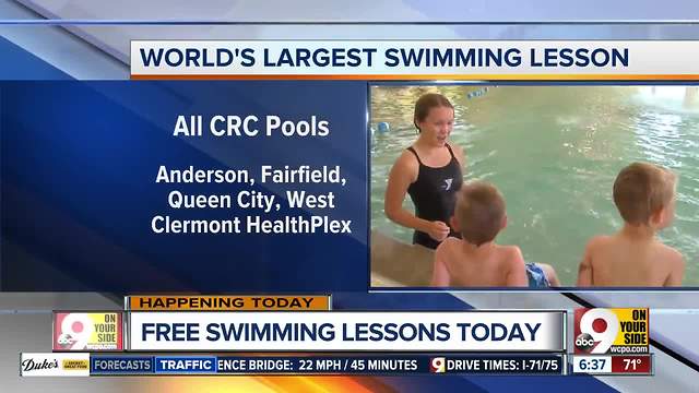 World's largest swimming lesson to take place in Cincinnati