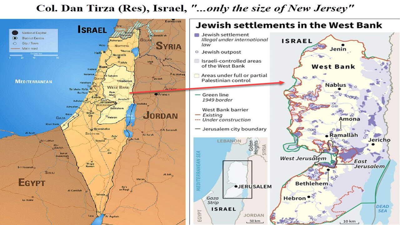 Tom Trento with Col Dan Tirza (Res) - ISRAEL HATERS EXPLOIT THE WEST BANK aka JUDEA & SAMARIA