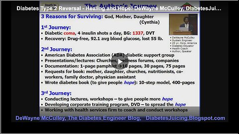 Learn about DeWayne McCulley, a man who reversed his Type 2 diabetes.