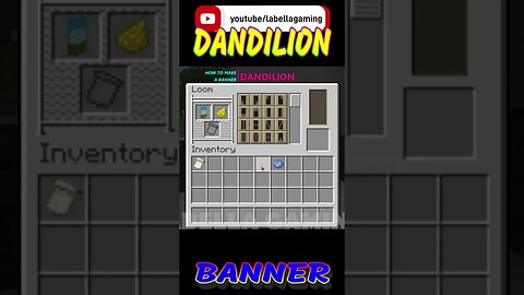 Dandelion Banner | Minecraft