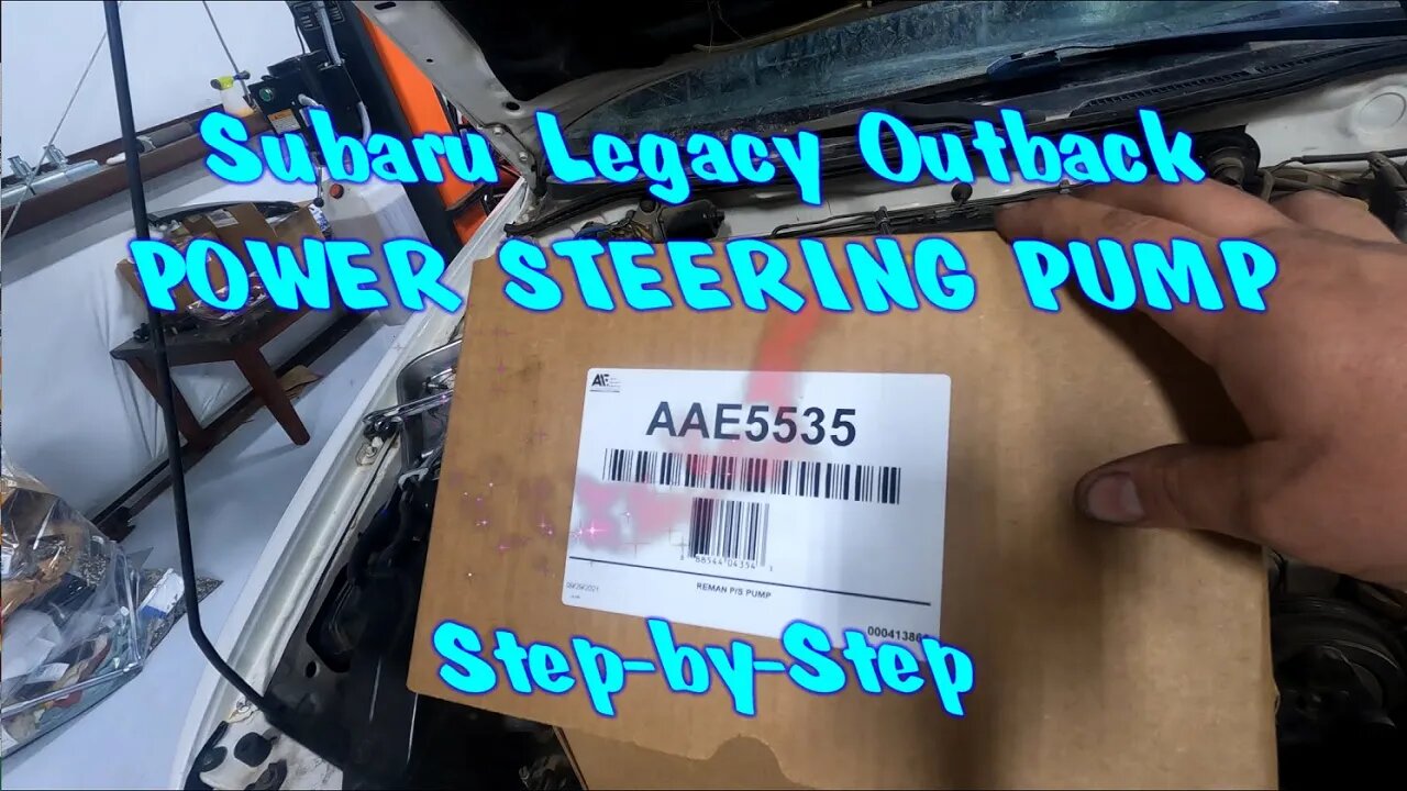 HOW TO: 1994-1999 Subaru Legacy Outback Power Steering Pump Replacement Step-by-step Fat Guy Builds