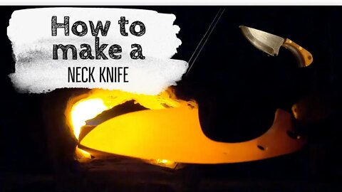 How to make a neck knife, unboxing from SendCutSend, and hardening with a Mr. Volcano forge