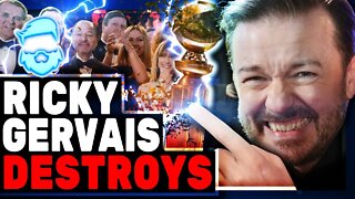 Ricky Gervais Just CRUSHED Hollywood Virtue Signaling & Declares Golden Globes DONE!