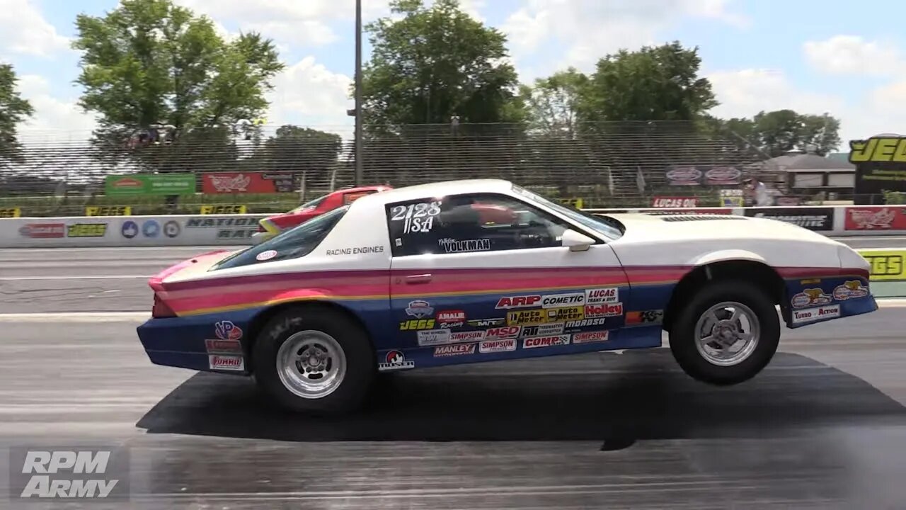 Wheel Poppin Stock Eliminator Chevy Camaro JEGS SPEEDWeek