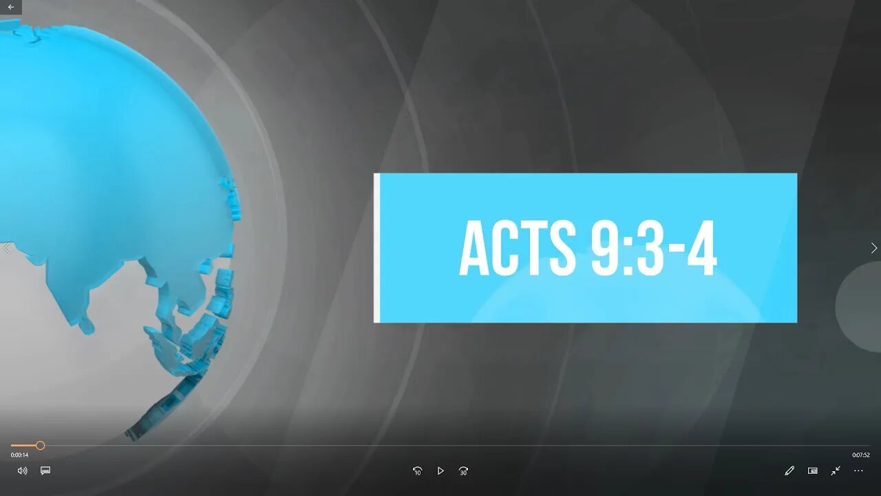 Encouragement and Prayer - Acts 9:3-4