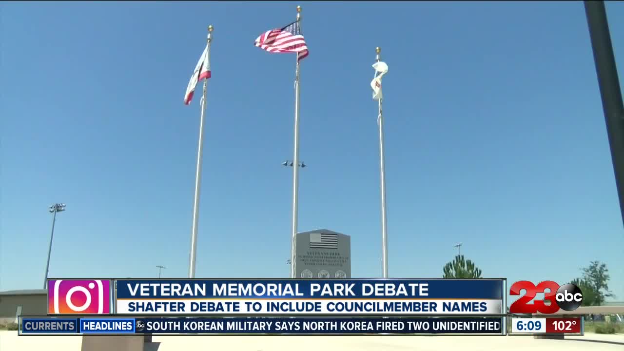 Veteran Memorial Park Deabte