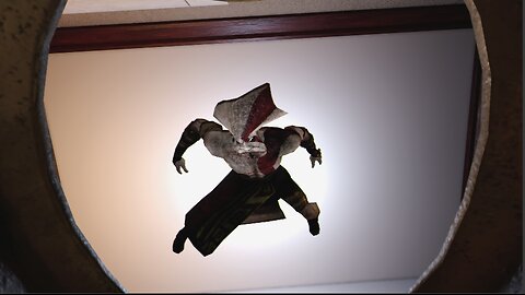 Kratos Falling off a Cliff/Toilet