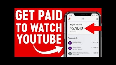 Make money at home by watching YouTube videos