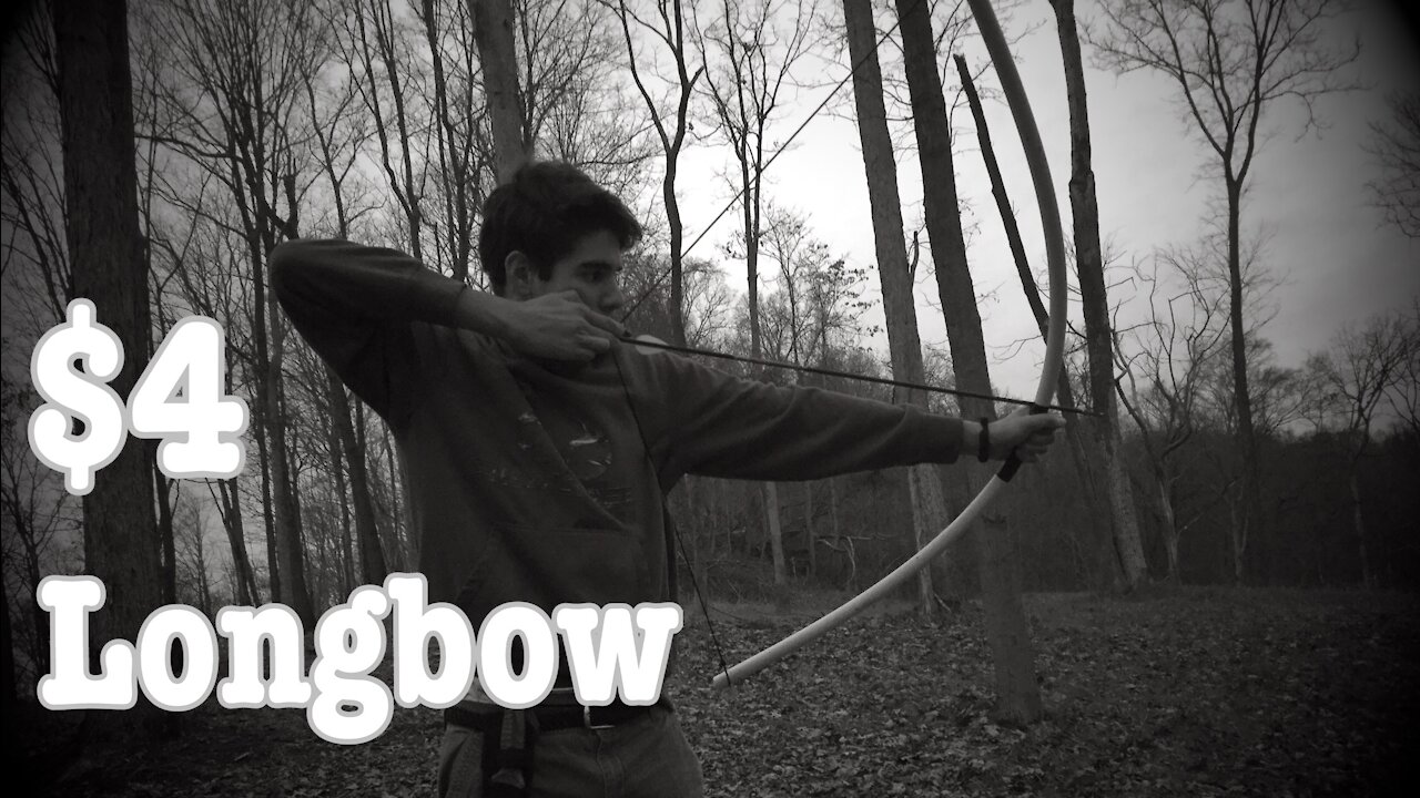 Easy 35 lb PVC Longbow: How-To and Test! No Fiberglass or Heat Needed!