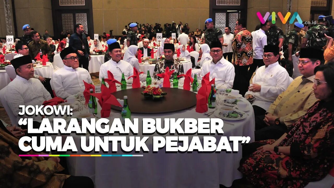 Tertampar Berita Kotor Pejabat, Jokowi Tegas Soal Bukber Pemerintah