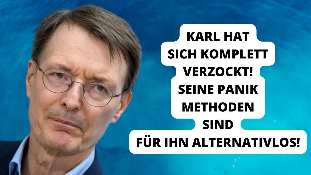 VERSAGT! Karl Lauterbach hat sich selbst schachmatt gesetzt!