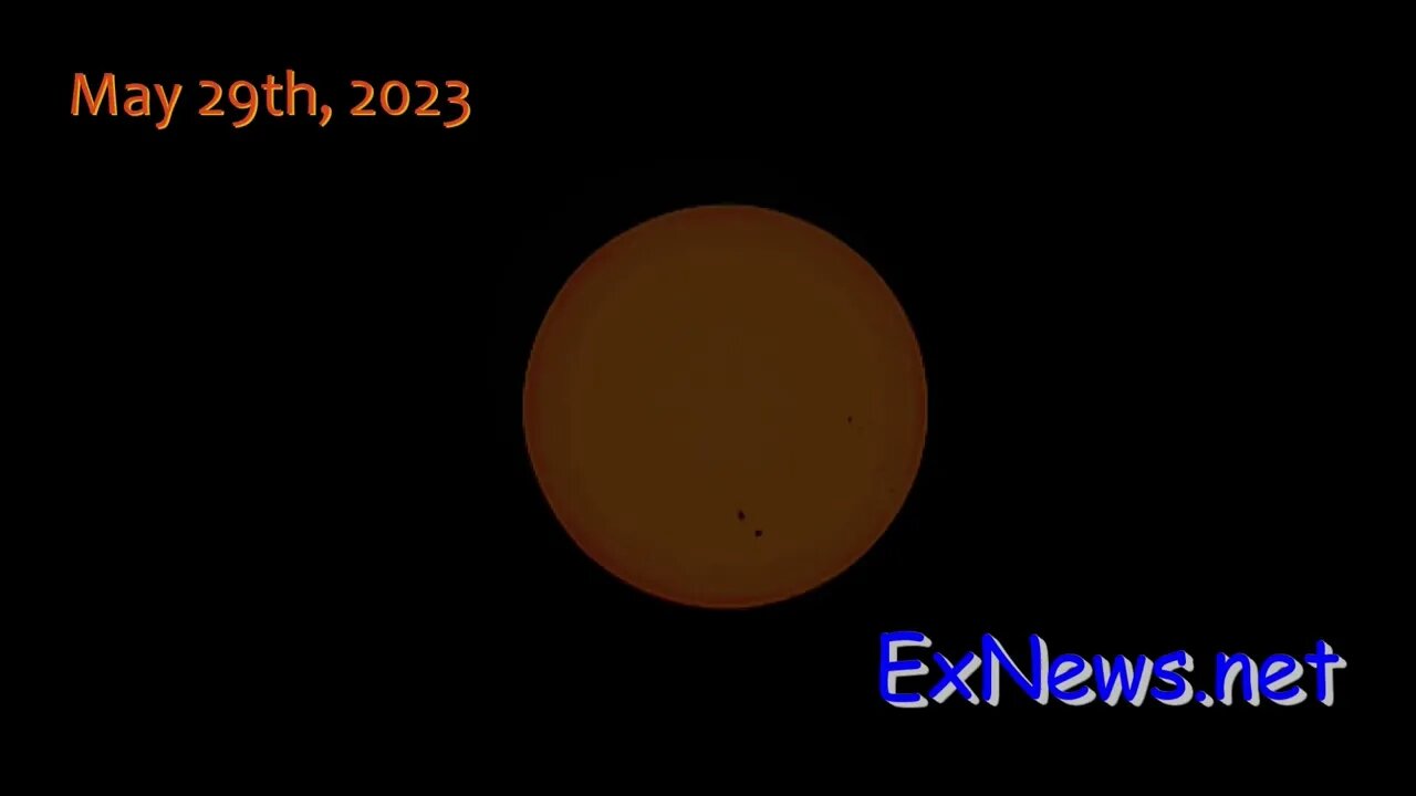 Sunspots Over Vernon, VIDEO taken May 29th 2023