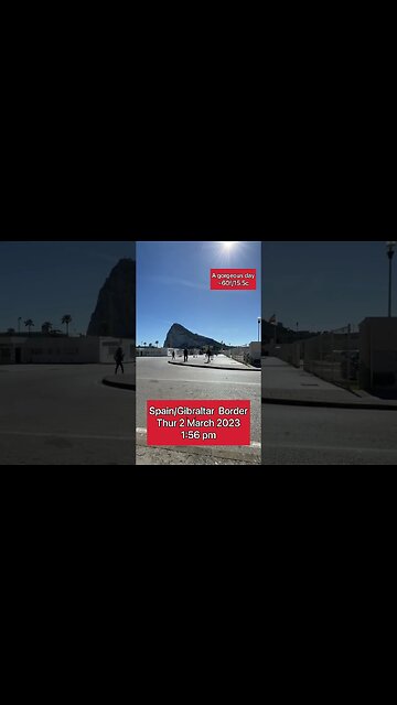 Gorgeous Day at Spain/Gibraltar Border #shorts