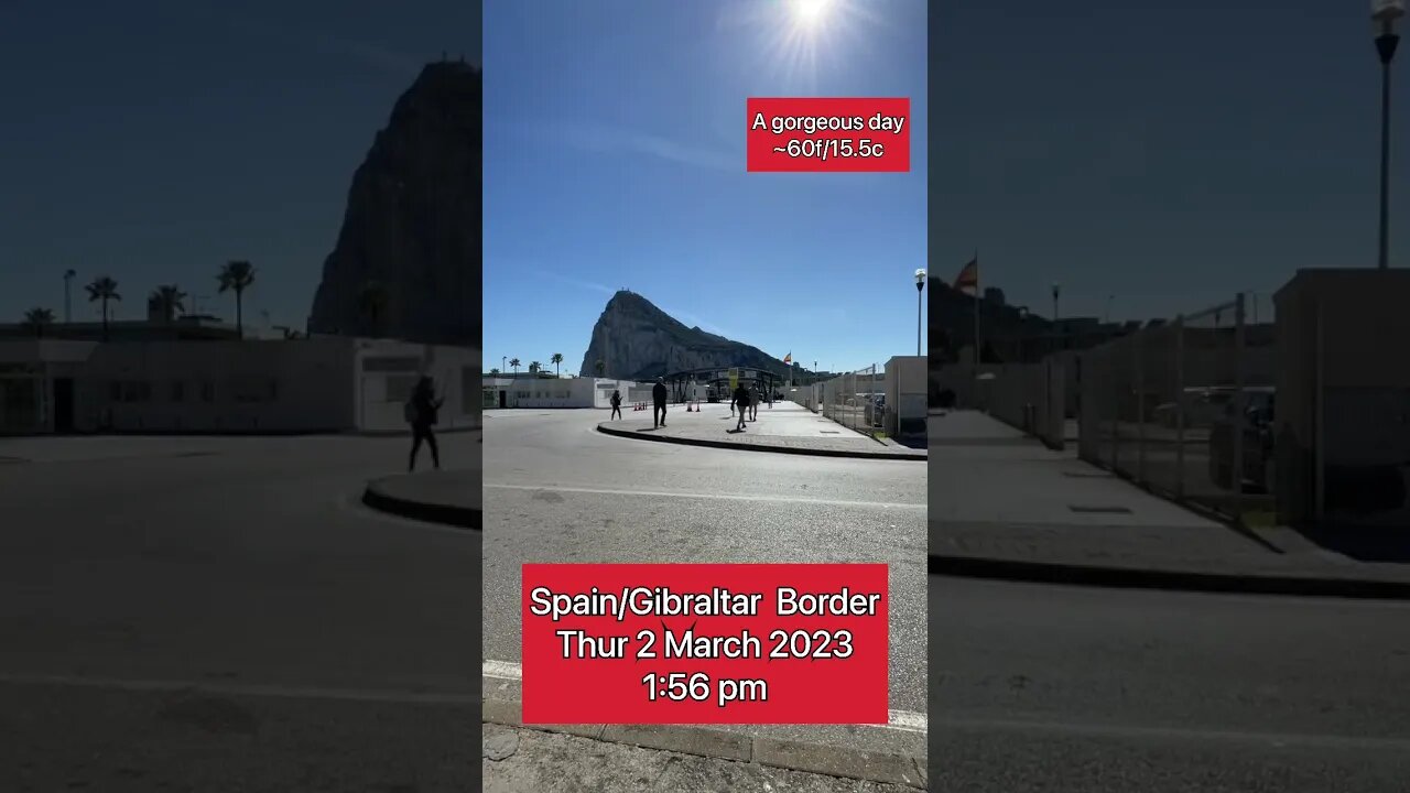 Gorgeous Day at Spain/Gibraltar Border #shorts