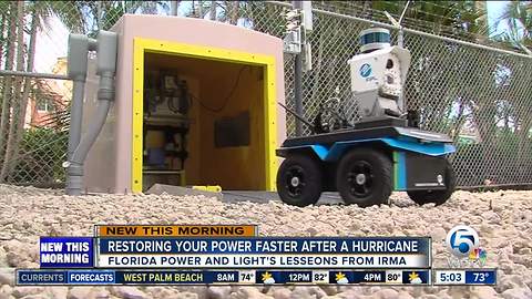 Florida Power and Light using robot to spot malfunctioning equipment