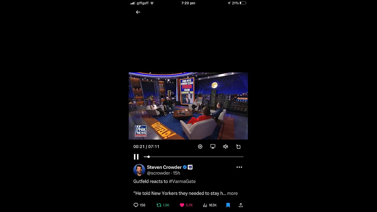 Steven Crowder : Gutfeld : government official sex parties during covid