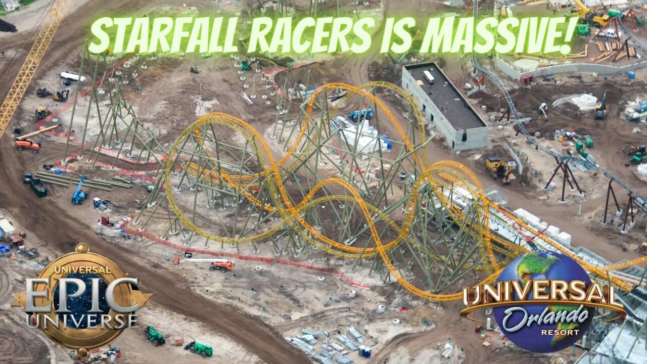 Starfall Racers is Rising Quickly! | Epic Universe Construction Update | Universal Orlando Resort