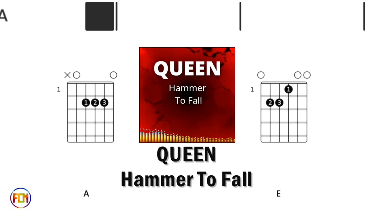 QUEEN Hammer To Fall - FCN Guitar Chords & Lyrics HD