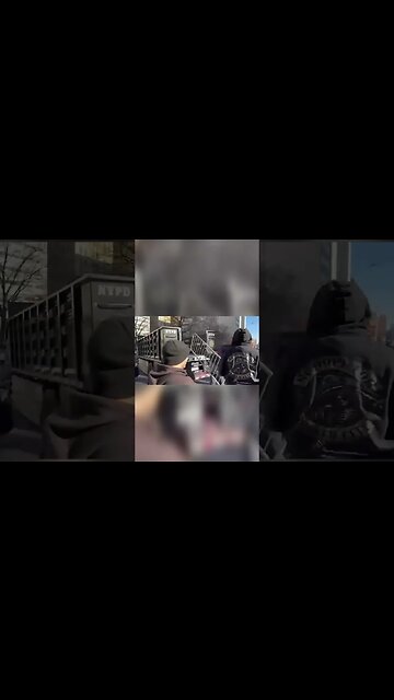 Steel barriers being set up outside Manhattan Criminal Court ahead of suspected Trump indictment.