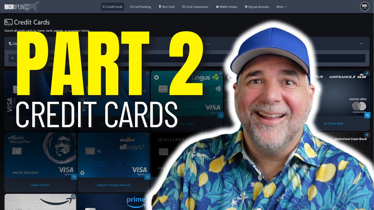 Website Walkthrough PART 2: Credit Cards