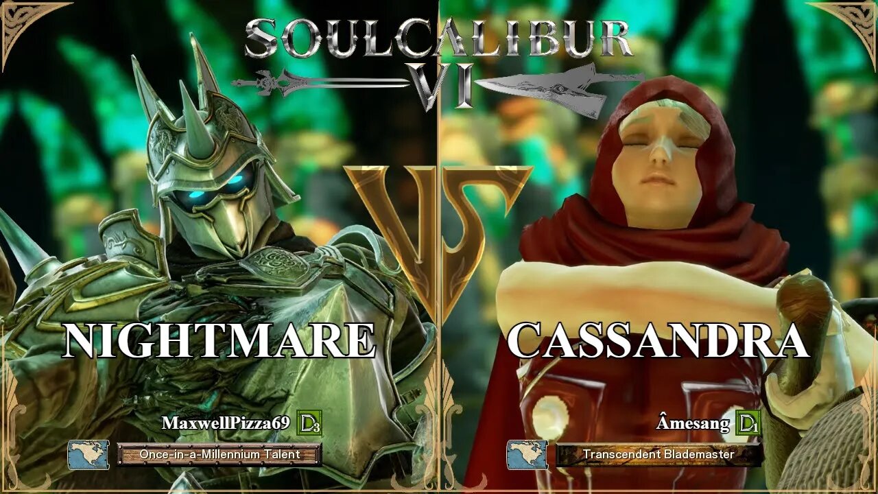 SoulCalibur VI — MaxwellPizza69 (Nightmare) VS Amesang (Cassandra) | Xbox Series X Ranked