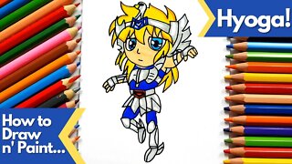 How to draw and paint Cygnus Hyoga Saint Seiya