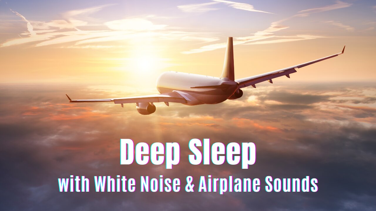 Easy to fall Asleep with White Noise 🎶 and ✈️ Airplane Sounds [8 Hours]