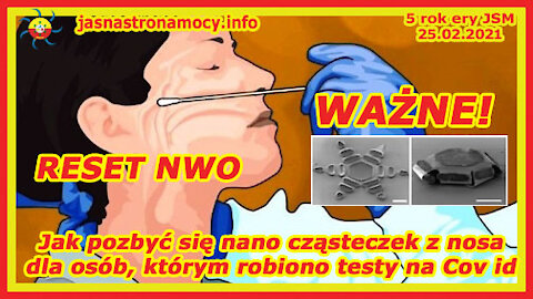 Sposób na pozbycie się nano cząsteczek z nosa osobom, które miały robione testy na Cov id