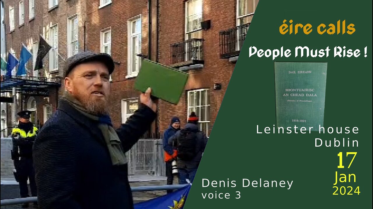 Denis, Assembly nr 2 of Irish Nationals, Leinster House, Dublin, Ireland 17 Jan 2024