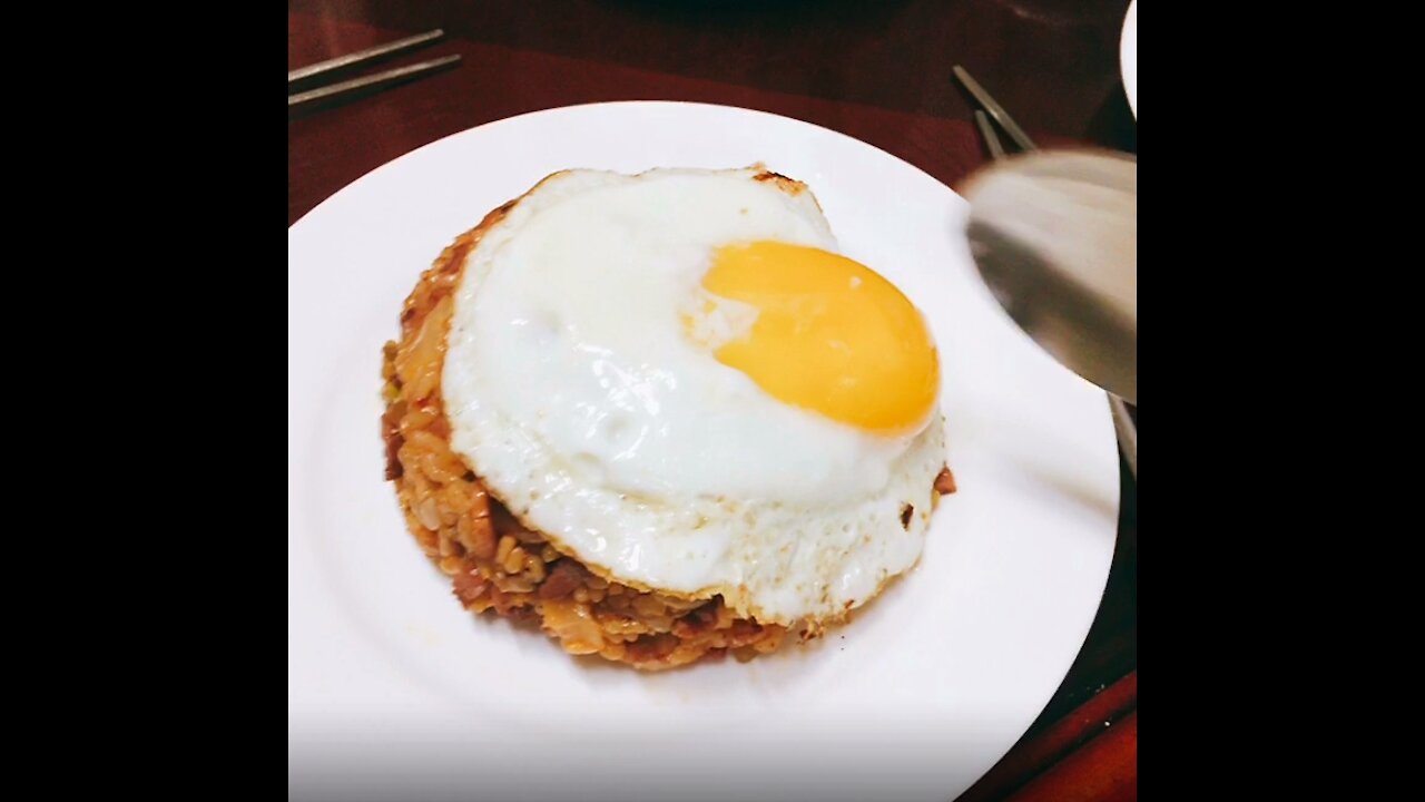 Kimchi Fried Rice with Egg